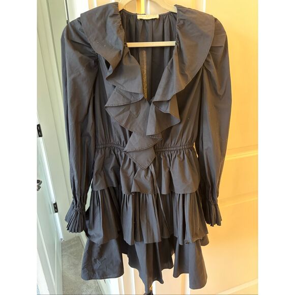 NWOT Ulla Johnson Lola Mini Dress in Noir Black Size 0, $458 - Picture 4 of 11